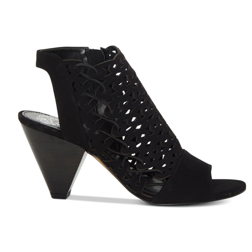 Vince Camuto Emberla Perforated Cone Heel Sandals